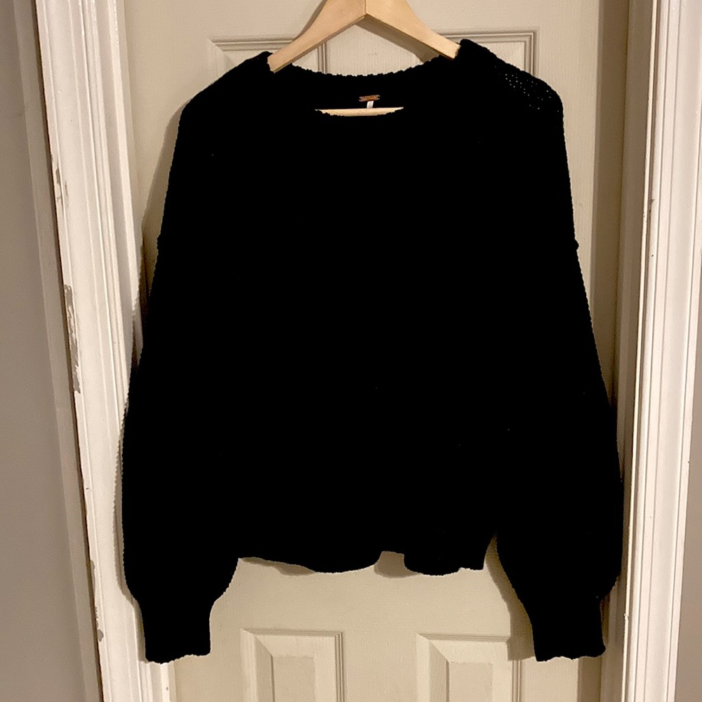 Free People Navy Blue Sweater